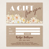 Aquarellfarben auf der kraft-Papier-Geschenkkarte (Vorne & Hinten)