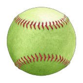 Aquarellfarben auf einem Rohtexturpapier Baseball (Rückseite)