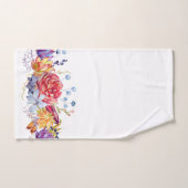 Aquarellfarben auf weißem Badetuch-Set Badhandtuch Set (Handtuch)