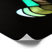 Aquarellfarben aus Glas Art Katze 2:3 Poster (Ecke)