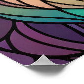 Aquarellfarben aus Glas Art Katze 2:3 Poster (Ecke)