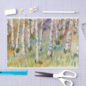 Aquarellfarben Autumn Aspen Trees Seidenpapier (Handwerk)