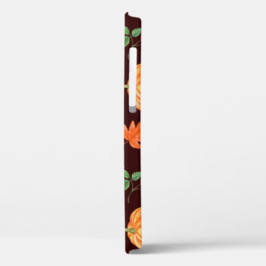 Aquarellfarben Autumn Pumpkin Floral Pattern Case-Mate iPhone Hülle (Rückseite / Links)