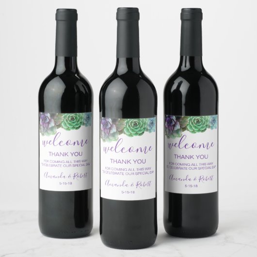 Aquarellfarben - Begrüßungstasche oder Etikett (Flaschen)