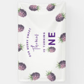 Aquarellfarben BlackBerry 1. Party Banner (Vertikal)