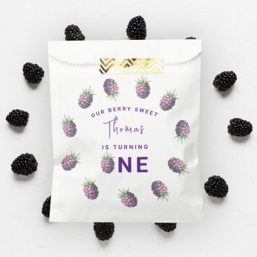 Aquarellfarben BlackBerry 1. Party Geschenktütchen