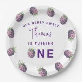 Aquarellfarben BlackBerry 1. Party Pappteller (Vorderseite)