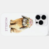 Aquarellfarben Bläschen Kaninchen Personalisierter Case-Mate iPhone Hülle (Rückseite (Horizontal))