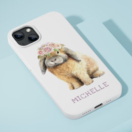 Aquarellfarben Bläschen Kaninchen Personalisierter Case-Mate iPhone Hülle