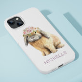 Aquarellfarben Bläschen Kaninchen Personalisierter Case-Mate iPhone Hülle