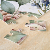 Aquarellfarben Bläschen Kaninchen Personalisierter Puzzle (Seite)