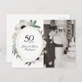 Aquarellfarben Bläsergoldfarben Foto 50 Jahre alt Postkarte (Vorne/Hinten)