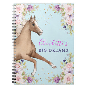 Aquarellfarben Bläsernbrown Horse SpiralNotebook Notizblock