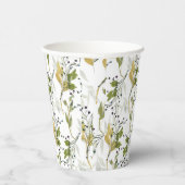 Aquarellfarben Bläsernes Nahtloses Muster Pappbecher (Rechts)