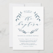 Aquarellfarben Blätter Blauer Taufe (Vorderseite)