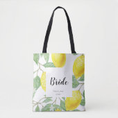 Aquarellfarben-Blätter Gelbe Weiße Hochzeit Tasche (Vorderseite)