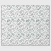 Aquarellfarben-Blätter Geschenkpapier (Flach)