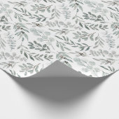 Aquarellfarben-Blätter Geschenkpapier (Ecke)