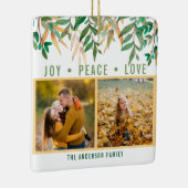 Aquarellfarben Blätter Grüne und Gelbe Fotomateria Keramikornament (Rechts)