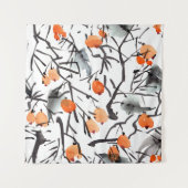 Aquarellfarben Blätter Wandteppich (Vorderseite)