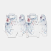 Aquarellfarben Blau Pink Floral Gefallen Box Geschenkschachtel (Ungefaltet)