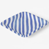 Aquarellfarben Blau und Weiße Streifen Pappteller (Gewinkelt)