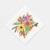 Aquarellfarben Blume 02 Luncheon Paper Napkins Serviette (Ecke)