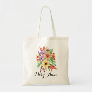 Aquarellfarben-Blume 02 Tote-Beutel Tragetasche