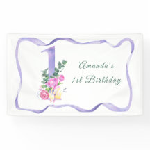 Aquarellfarben Blume 1. Party