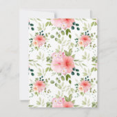 Aquarellfarben-Blume 23 Mitteilungskarte (Vorderseite)