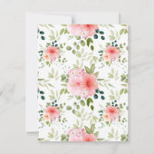 Aquarellfarben-Blume 23 Mitteilungskarte (Rückseite)