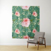 Aquarellfarben-Blume 24 Wandteppich (Beispiel)