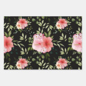 Aquarellfarben-Blume 25 Geschenkpapier Set (Vorderseite 3)