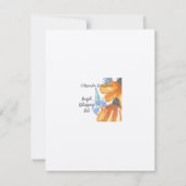 Aquarellfarben-Blume-5 (4.25"x5.5") Flachnotiskart Mitteilungskarte (Rückseite)