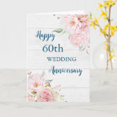 Aquarellfarben-Blume 60. Hochzeitskarte Karte (Gelbe Blume)