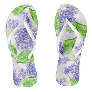 Aquarellfarben-Blume Badesandalen