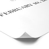 Aquarellfarben-Blume Begrüßungszeichen Poster (Ecke)