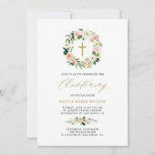 Aquarellfarben Blume Blumenkronleuchter Christine Einladung (Vorderseite)