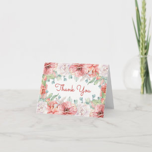 Aquarellfarben-Blume dank Karte