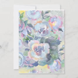 Aquarellfarben-Blume Einladung