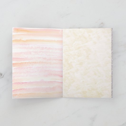 Aquarellfarben-Blume erhalten eine gute Karte (Innenseite)