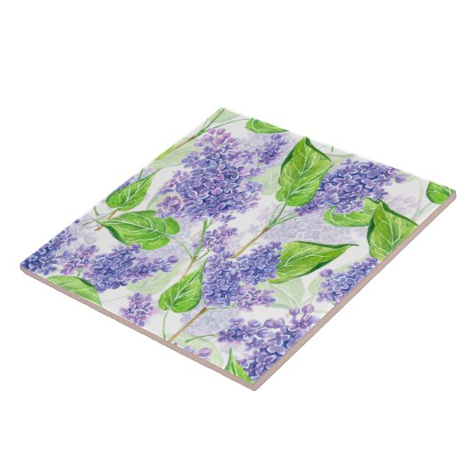 Aquarellfarben-Blume Fliese (Seite)