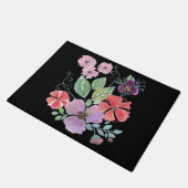 Aquarellfarben-Blume. Fußmatte (Schrägansicht)