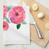 Aquarellfarben-Blume. Geschirrtuch (Viertel Falte)