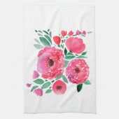 Aquarellfarben-Blume. Geschirrtuch (Vertikal)