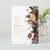 Aquarellfarben Blume GlockeEinladung Einladung (Stehend Vorderseite)