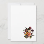 Aquarellfarben Blume GlockeEinladung Einladung (Rückseite)