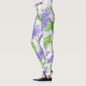 Aquarellfarben-Blume Leggings (Links)