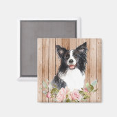 Aquarellfarben - Blume Magnet (Vorderseite/Rückseite)
