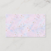 Aquarellfarben-Blume mit Glitzer-Windeln Begleitkarte (Rückseite)